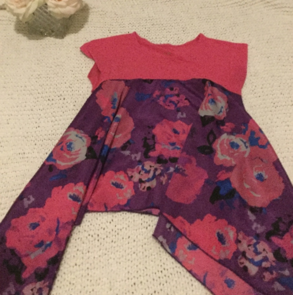 flowy floral blouse